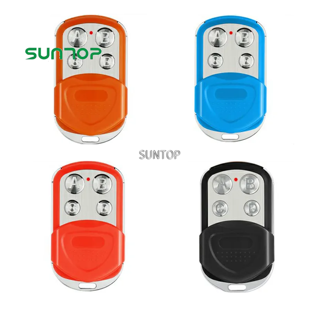 433mhz 4 Buttons Long-range Remote Control Universal Cloning Gate Garage Door Remote Control Duplicator