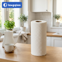 Rouleau de papier essuie-tout TAD 2 plis en pure pâte de bois, doux, résistant, absorbant rapidement, idéal pour le nettoyage quotidien de la cuisine à la maison et en famille