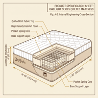 Matelas en mousse à mémoire de forme, taille king, meubles de maison, chambre à coucher, matelas à ressorts ensachés 7 zones, matelas en latex naturel en boîte
