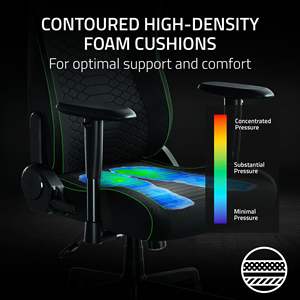 <span class=keywords><strong>Razer</strong></span> Iskur <span class=keywords><strong>Silla</strong></span> ergonómica para juegos Soporte lumbar incorporado Cojines de espuma de alta densidad Reposabrazos 2D <span class=keywords><strong>Silla</strong></span> <span class=keywords><strong>Gamer</strong></span> - Product Image 5