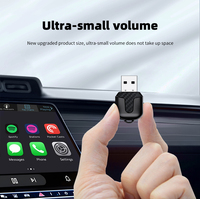Adaptateur sans fil CarPlay 2 en 1 pour Android Auto BT 5.2 Plug and Play Mini Connexion stable