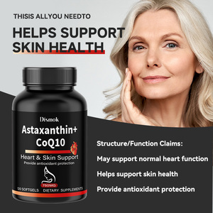 Hoogwaardige natuurlijke huidverlichtende Astaxanthine + Co-enzym <span class=keywords><strong>Q10</strong></span> antioxidant softgel <span class=keywords><strong>capsules</strong></span>, 60 stuks - Product Image 4