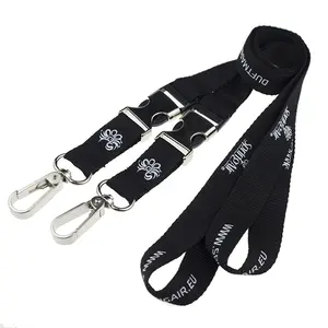 Wholesale Silk-screen Printing Keychain Lanyard Custom Logo Lanyards Polyester Lanyard