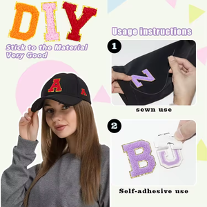 แผ่นปักตัวอักษรขนาด 5.5 ซม., แผ่นปัก, แผ่นปักดีไซน์เนอร์ขายส่งสำหรับงาน DIY เสื้อผ้า - Product Image 3