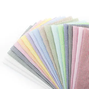 wholesale lightweight colourful seersucker polyester twill cotton stripe fabrics for clothing shirts dress pants