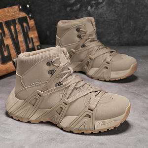 Nouvelle Collection Automne – Bottes Tactiques <span class=keywords><strong>pour</strong></span> Hommes à Lacets Frontaux en Tissu Mesh Flyknit, Idéales <span class=keywords><strong>pour</strong></span> la Randonnée en Montagne, le Désert et le Travail - Product Image 1