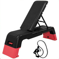 Banc de fitness multifonctionnel en ABS pour haltères, stepper, exercices aérobiques, machine à exercices, presse à pectoraux, sit-up, planche de step rythmique, usage domestique