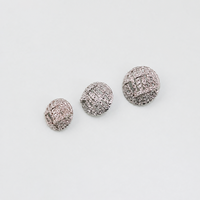 Boutons-pression métalliques de style simple à motif circulaire tissé creux texturé avancé pour manteau et pull tricoté
