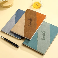 Cuaderno Ecológico y Sostenible de Cuero PU Reciclado con Bolsillo para Documentos para Uso en la Oficina