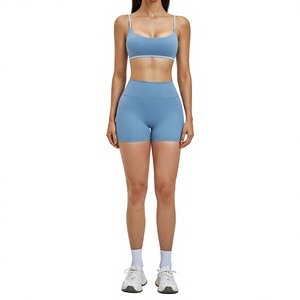 Completo Sportivo da Donna Traspirante 2 Pezzi, Set Casual per Corsa e Yoga, Reggiseno e Pantaloncini, Set per Palestra e Fitness - Product Image 2