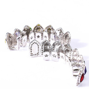 Calandre en cristal diamant coloré, bijou pour le corps, nouveau Design, tendance, mèches dorées, Punk, Hip Hop, prothèse dentaire, pour vente, - Product Image 6