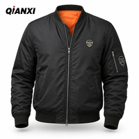 Blouson Bomber Homme Personnalisé avec Logo OEM, Style Pilote MA-1, Hiver Chaud Rembourré, Streetwear, Veste de Baseball, Manteau d'extérieur
