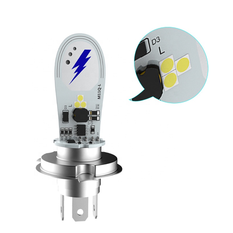 RTD M11Q-H4 Super Bright 3000LM Motorcycle Headlight DC AC 9V-30V H4 HS1 H6 BA20D Scooter Motorbike Head Lamp