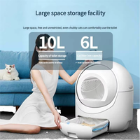 Litière pour chat automatique Toilettes APP Télécommande Bassin électrique Bac à litière pour chat intelligent Nettoyage programmé Bac à litière intelligent pour chat