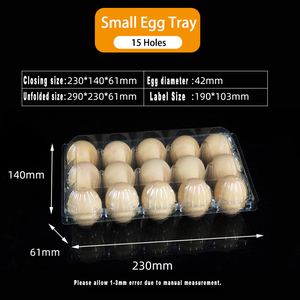 <span class=keywords><strong>2025</strong></span> thiết kế mới Trọng lượng nhẹ Pet khay trứng nhựa dễ dàng để làm sạch bao bì số lượng lớn với quá trình vỉ - Product Image 6