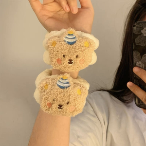 Lindas muñequeras de franela de alta calidad con diseño de <span class=keywords><strong>Sario</strong></span> para lavado facial, lavables, impermeables, para niñas, con diseño de dibujos animados. - Product Image 1