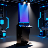 Machine de jeu électronique avec écran plat 23,8 pouces en métal, prise en charge TITO en anglais pour le marché du Texas, utilisation en station-service, salle de jeux, magasin
