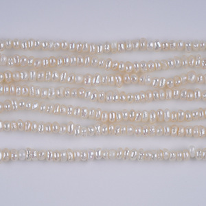 Promoción de Accesorios de Joyería DIY de Zhuji, Lote de Perlas Naturales de Agua Dulce Planas y Pequeñas de 18 cm, 3-3.5 mm - Product Image 5