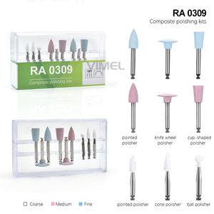 Kits de polissage <span class=keywords><strong>composite</strong></span> dentaire RA 2,35 mm Têtes de meulage en caoutchouc de silicone pour pièce à main à faible vitesse - Product Image 5