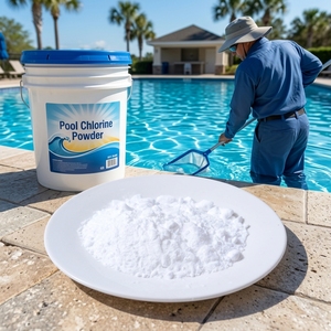 <strong>Chlorine</strong> 90% Swimming Pool Powder Ghounzhou <strong>Chlorine</strong> Powder 25kg Powder <strong>Chlorine</strong> Price - Product Image 2