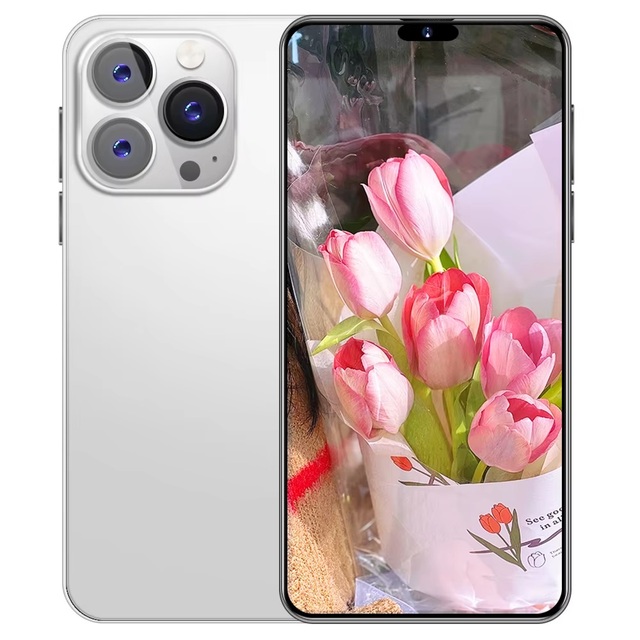 Factory Price 15 Pro Max Smartphone 6.8 Inch Android12 8GB RAM+512GB ROM 65W Fast Charging 5G Mobile Phones Have Logo