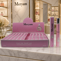 Parfum de poche unisexe en spray, flacon fin rose et violet, ensemble de présentation multicolore, pour rendez-vous décontracté ou soirée, longue tenue