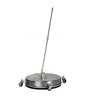 Disque de lavage haute pression de 15 pouces pour le commerce extérieur, accessoire de nettoyage pour les collectivités municipales et les jardins, en acier inoxydable, mobile