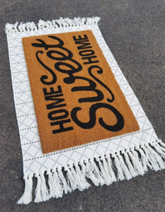 Puerta de baño al aire libre algodón de la raya de alfombras - Product Image 4