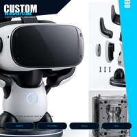 Service de développement de moules personnalisés pour présentoir de casque VR robot en ABS+PC, idéal pour les cadeaux de gamer et les décorations de bureau