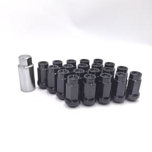 Écrous de roue en alliage d'aluminium noir forgé pour Benz BMW <span class=keywords><strong>Porsche</strong></span> Audi VW M14x1.5 - Product Image 1