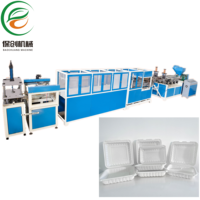 Machine de thermoformage automatique pour la fabrication de boîtes alimentaires jetables à clapet en MFPP 9x9/6x6/8x8/9x6, contenants pour repas