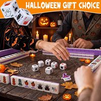 Lot de 6 dés de fête à thème Halloween en acrylique de 25 mm, blancs, pour la vente en gros, idéaux pour les bonbons ou les tours d'illusion et les packs cadeaux de fête