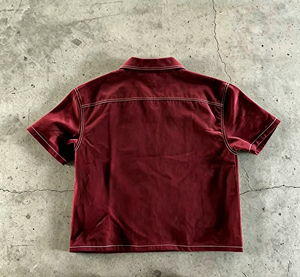 T-shirts personnalisés avec logo brodé en étoile, coupe courte, style streetwear, boutonnés, pour hommes, surdimensionnés, fournisseur en gros - Product Image 2