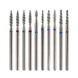 Coarse Nail Drill Bit Professional ChiYan Factory Supply Manicure Tools Cuticle Clean Russian Stainless Steel Nail Drill Bits Diamond