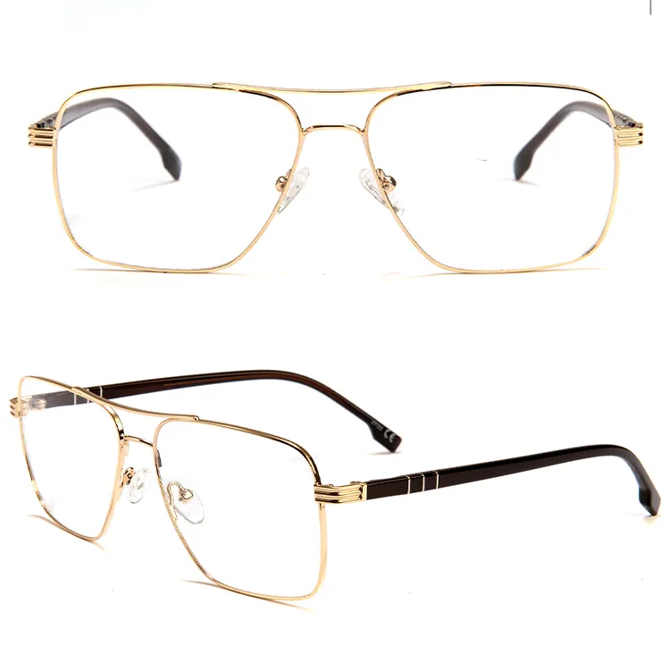 New Fashion Wholesale Eyewear Oversize Metal Frame Eyeglasses Frames Men Women Bridge Large Square Optical Glasses Frames