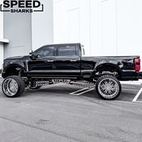 Jantes forgées 24x14 26x14 22x12 8x6.5 8x165.1 Super Single Polished Deep Dish pour Dodge Ram 2500 3500 et GMC Sierra 3500HD