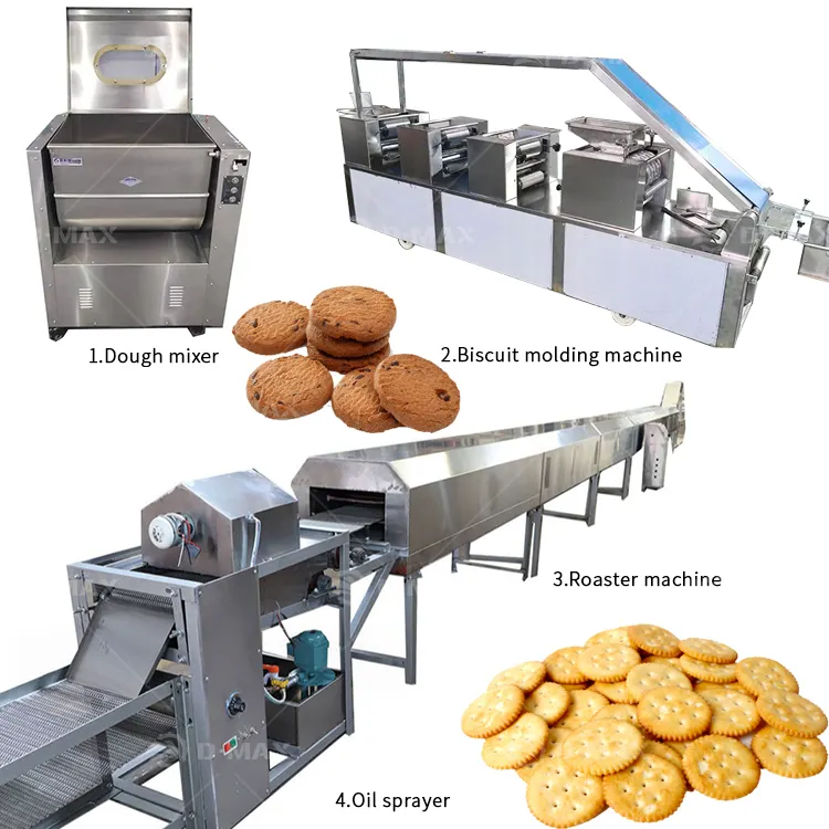Macchina per biscotti biscotti completamente automatica piccola linea di produzione di stampaggio di biscotti sandwich