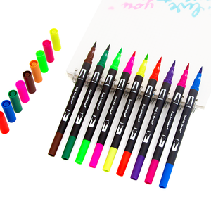 <span class=keywords><strong>Set</strong></span> di <span class=keywords><strong>pennarelli</strong></span> per pennelli ad acquerello a doppia punta per schizzi <span class=keywords><strong>professionali</strong></span> - Product Image 3