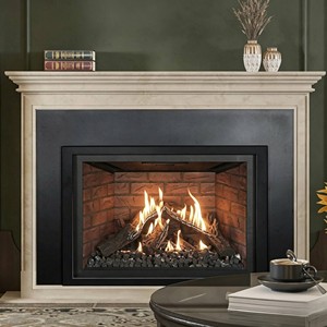 <span class=keywords><strong>Cheminée</strong></span> à gaz en métal pour intérieur avec brûleur à flamme naturelle et verre imitation bûches pour chambre à coucher - Offre Spéciale - Product Image 1