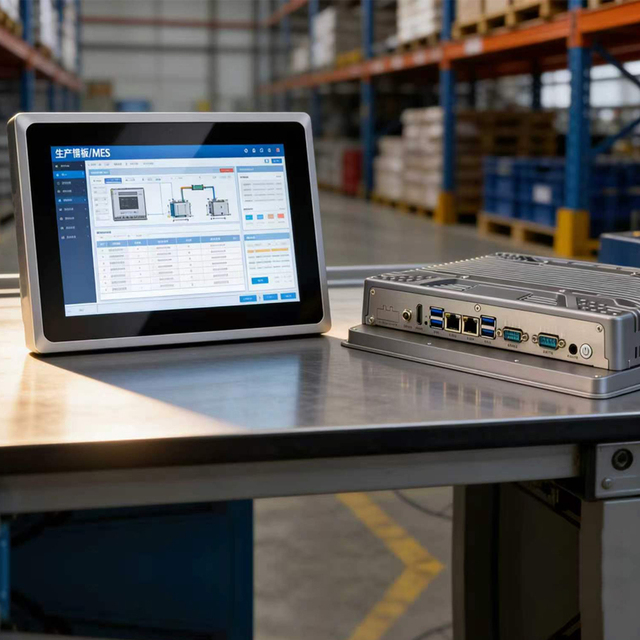 10.4 Inch Sunlight Readable Industrial Panel PC Core I3/i5 IP65 Fanless Embedded Touch Screen in Stock