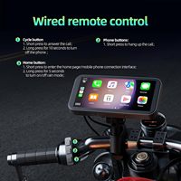 Navigateur GPS pour moto et voiture OEM 6,25 pouces, écran tactile étanche IP67, Android Auto, télécommande, CarPlay compatible