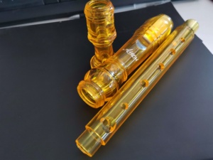 Flûte à bec en plastique transparente <span class=keywords><strong>de</strong></span> couleur jaune, fabriquée en Chine, prix <span class=keywords><strong>de</strong></span> gros, instruments <span class=keywords><strong>de</strong></span> musique, OEM personnalisé, flûtes à bec à 8 trous - Product Image 2