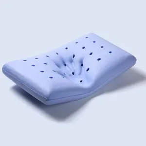 Servikal ortopedik hafızalı köpük standart boyut kontur boyun desteği yatak yastık çıkarılabilir kapaklı