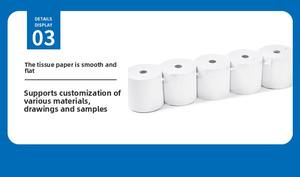 सुपरमार्केट रसोई के लिए अनुकूलित थर्मल कैश रजिस्टर रसीद पेपर - Product Image 5