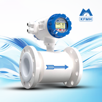 Medidor de Flujo Electromagnético Personalizado KFMH Wifi Inteligente, para Líquidos Corrosivos con un 0.2% de Contenido de Agua y Ácidos, Fabricado en SUS316L, para una Medición Rápida