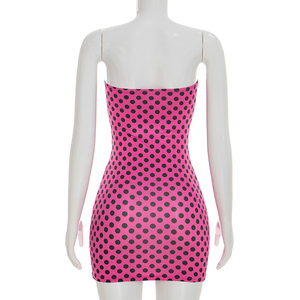 วิวิบลุค D26DS072 ชุดเดรสฤดูร้อนผู้หญิงใหม่เซ็กซี่ลายจุดพิมพ์ลายมินิเดรสปาร์ตี้แบบรัดรูป - Product Image 6