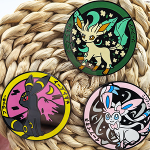 Bonito Pin de <span class=keywords><strong>Eeveelutions</strong></span> de Pokémon en Esmalte, Broche Metálico de Vaporeon, Jolteon, Sylveon, Pin para Solapa, Decoración para Mochila, Insignia Coleccionable, Regalo - Product Image 2