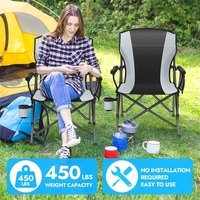 Chaise pliante portable d'extérieur, épaisse et rembourrée, pour la pêche, le pique-nique, la randonnée, le camping, la plage et les voyages