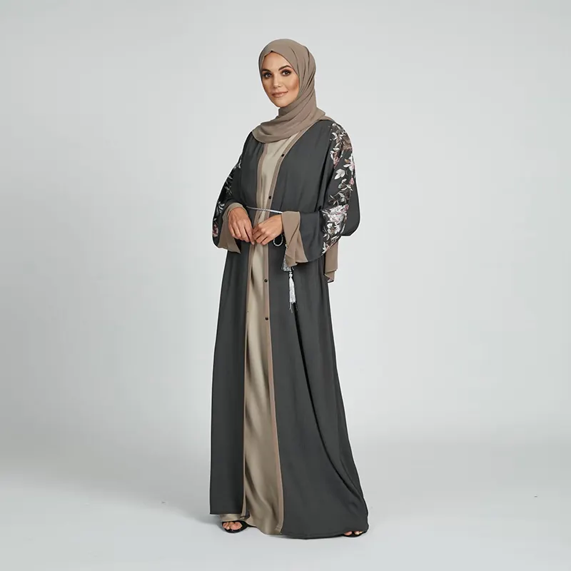 Arabic Kaftan Embroidered Ethnic Ladies Dress New fashion Women's Abaya Muslimah