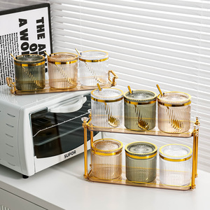 Ensemble boîte à condiments et bouteille de sauce soja, taille M, couvercle en plastique hermétique pour le stockage des épices de cuisine - Product Image 4
